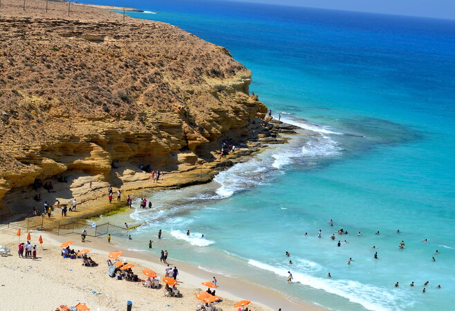 Agiba Beach is a pristine spot where nature outshines infrastructure