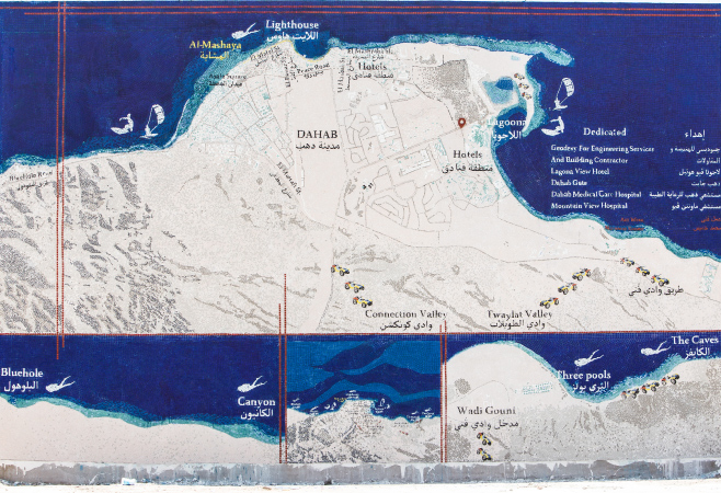 Reaching the Blue Hole in Dahab, Egypt 
