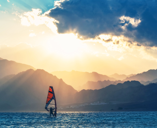 Kiteboarding on Blue Lagoon Dahab Kiteboarding on Blue Lagoon Dahab