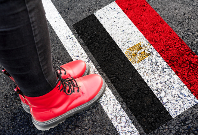 Who is eligible for a family visa to Egypt?